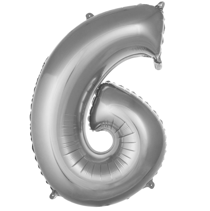 Folyo Balon Gümüş 6 16 İnç 36 Cm